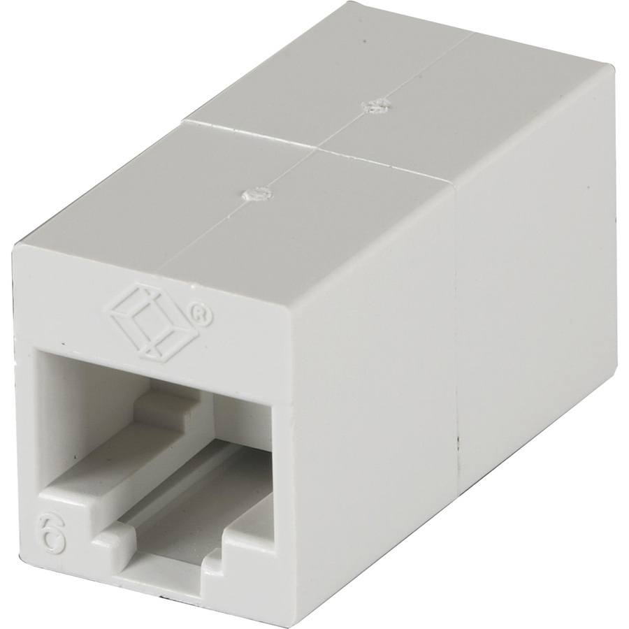 Black Box Cat.6 Unshielded Straight-Pin Coupler - White