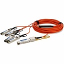 AddOn MSA and TAA Compliant 40GBase-AOC QSFP+ to 4xSFP+ Orange Active Optical Cable (850nm, MMF, 10m)