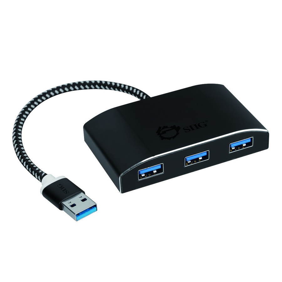SIIG SuperSpeed USB 3.0 4-Port Powered Hub - USB - External - 4 USB Port(s) - 4 USB 3.0 Port(s) - PC, Mac