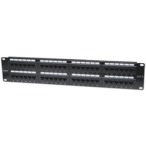 Intellinet Network Solutions 48-Port Rackmount Cat6 UTP 110/Krone Patch Panel, 2U
