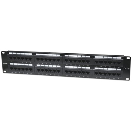 Intellinet Network Solutions 48-Port Rackmount Cat6 UTP 110/Krone Patch Panel, 2U