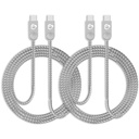 SIIG Zinc Alloy USB-C to USB-C Charging & Sync Braided Cable - 3.3ft, 2-Pack