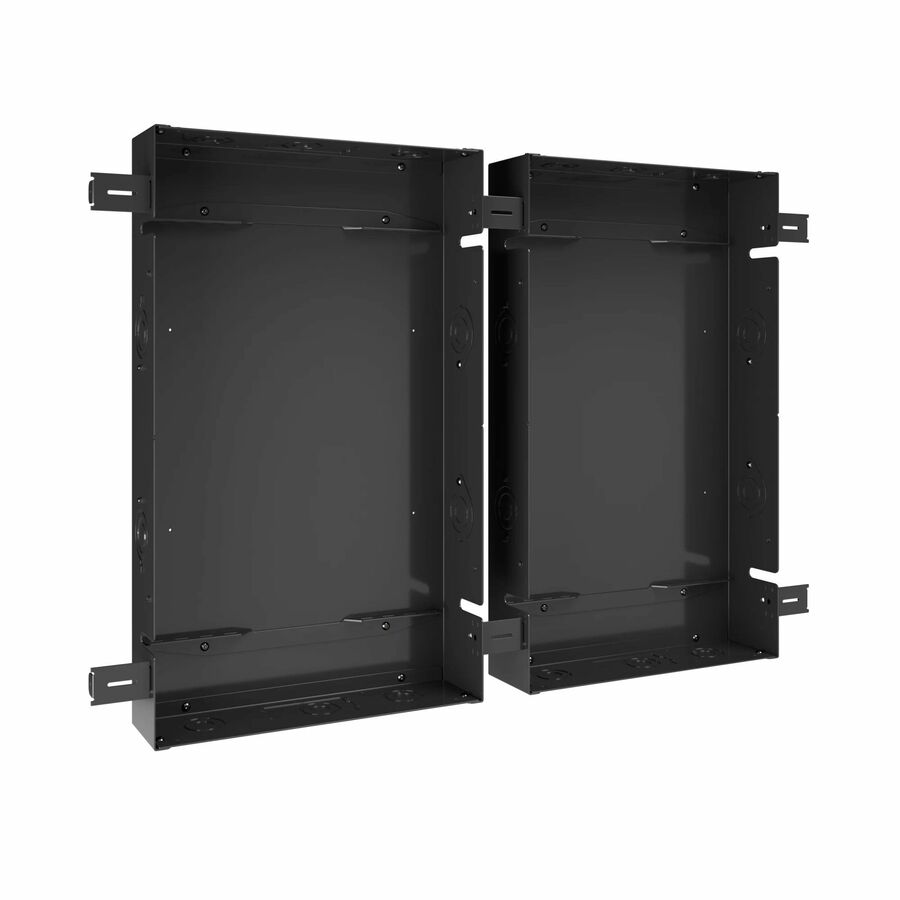 Chief Tempo Flat Panel In-Wall Boxes and Stud Tabs Kit - For Flat Panel Mount - Black