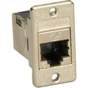 Black Box Panel Mount Cat6 Shielded Coupler Silver