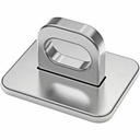 Compulocks Anchoring Point for Security Cable Locks Silver