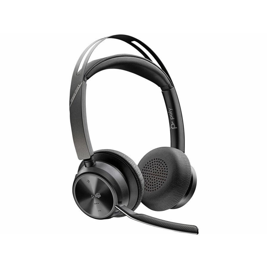 Poly Voyager Focus 2 Microsoft Teams Certified USBC-C Headset + USB-C/A Adapter TAA