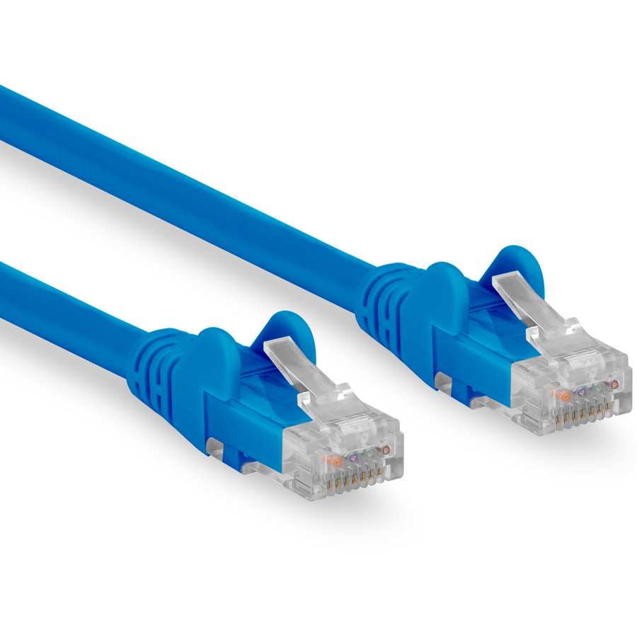 Rocstor Cat.6 Network Cable - Rocstor Premium 25ft (7.6m) CAT6 Ethernet Cable - 100% Copper UL Rated - Blue - Snagless - 100W PoE UTP Category 6 Patch Cord UL Certified Wiring/TIA - 25ft Blue CAT6 Ethernet cable provides Multi Gigabit 1/2.5/5Gbps & 10Gbps up to 160ft - ANSI/TIA-568-2.D Category 6 - 24 AWG stranded 100% copper UL Rated wire (E348508) 100W PoE - RJ45 Snagless UTP Patch Cord - Blue