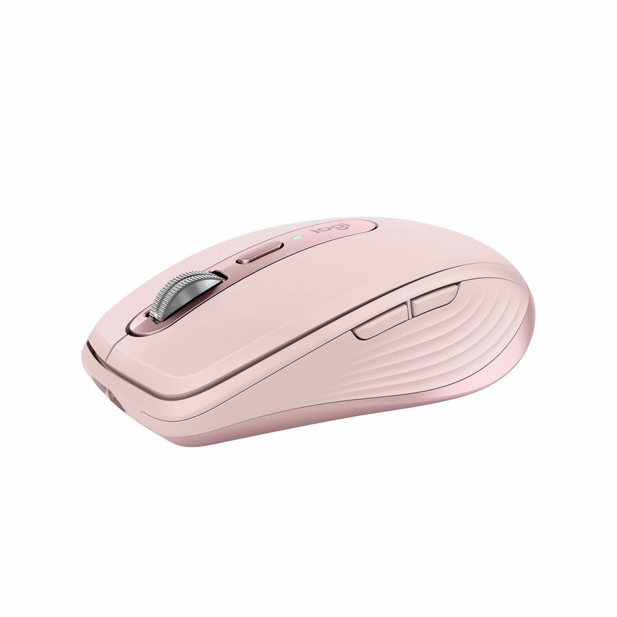 MX Anywhere 3S Compact Wireless Mouse, Rose, Fast Scrolling, 8K DPI Any-Surface Tracking, Quiet Clicks, Programmable Buttons, USB C, Bluetooth, Windows PC, Linux, Chrome, Mac