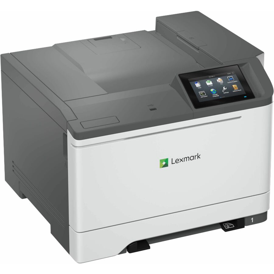 Lexmark CS632dwe Desktop Wired Laser Printer - Color - 42 ppm Mono / 42 ppm Color - 1200 x 1200 dpi Print - Automatic Duplex Print - 251 Sheets Input - Ethernet - Wireless LAN - 125000 Pages Duty Cycle - Plain Paper Print - Gigabit Ethernet - USB