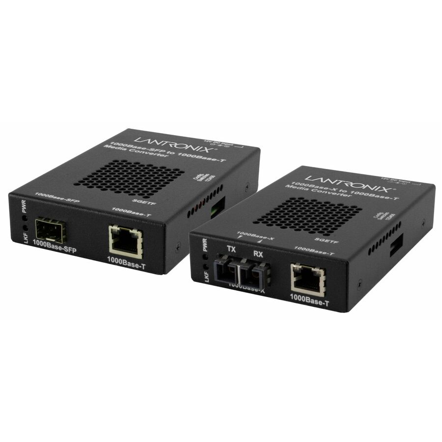 Transition Networks SGETF1014-110 Gigabit Ethernet Media Converter - 1 x RJ-45 , 1 x SC - 1000Base-T, 1000Base-LX - Wall-mountable