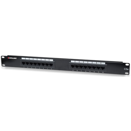Intellinet Network Solutions 16-Port Rackmount Cat5e UTP 110/Krone Patch Panel, 1U