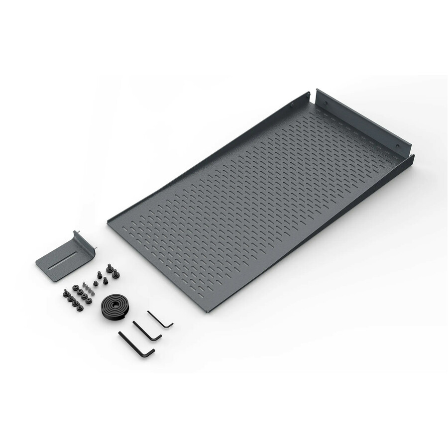Heckler Design Mounting Panel for Power Strip, PTZ Camera, Display Screen - Black Gray