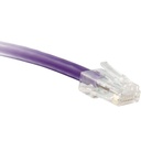ENET Cat6 Purple 1 Foot Non-Booted (No Boot) (UTP) High-Quality Network Patch Cable RJ45 to RJ45 - 1Ft