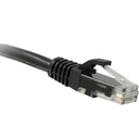 ENET Cat6 Black 1 Foot Patch Cable with Snagless Molded Boot (UTP) High-Quality Network Patch Cable RJ45 to RJ45 - 1Ft