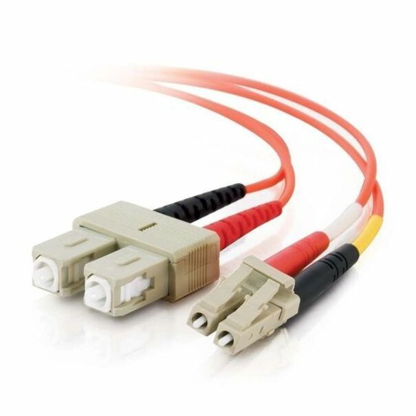 C2G 2m LC-SC 62.5/125 Duplex Multimode OM1 Fiber Cable - Orange - 6ft
