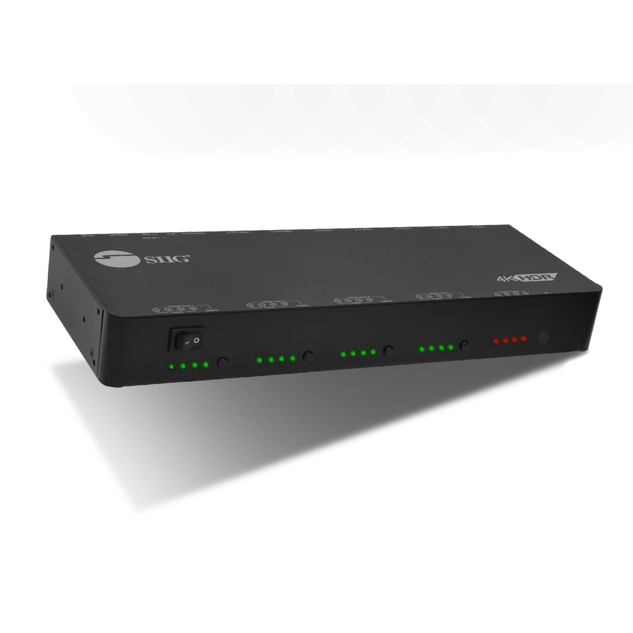 SIIG 4x4 HDMI 2.0 4K HDR Matrix Switch with Cloud Control