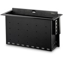StarTech Dual-Module Conference Table Connectivity Box - Customizable - Add two connectivity modules of your choice (sold separately) - Add charging power, AV and laptop connections directly to your boardroom table - Features a lid that closes flush with the table's surface and a built-in cable organizer