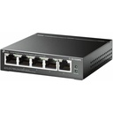 TP-Link TL-SG105MPE - 5-Port Gigabit Easy Smart Switch with 4-Port PoE+ - 5 Ports - Gigabit Ethernet - 10/100/1000Base-T - 2 Layer Supported - 4.34 W Power Consumption - 120 W PoE Budget - Twisted Pair - PoE Ports - Desktop, Compact, Wall Mountable