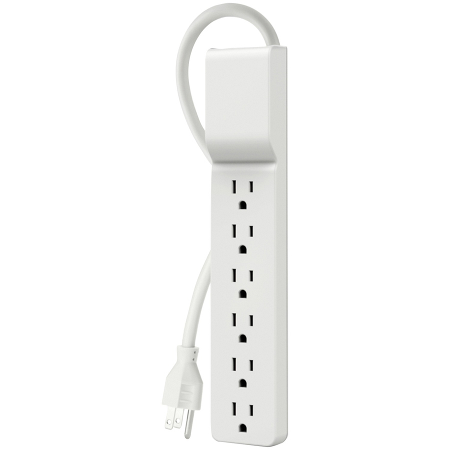 Belkin 6 Outlet Power Strip Surge Protector with 6ft Power Cord - 720 Joules - White