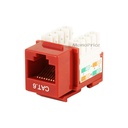 Monoprice Cat6 Punch Down Keystone Jack - Red