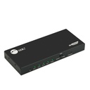 SIIG 4 Port HDMI 2.0 4K 60Hz HDR Splitter with EDID and Downscaling Feature - HDR- HDCP 2.2- HDMI 4K Splitter with EDID and Downscaling- 4-Port 4K HDMI Splitter 1 in 4 out Auto Video Scaling- 7.1-ch Audio- HDMI Splitter Metal Housing- Power LED Indicator - Distributes 4K HDMI video/audio signals from one HDMI source to four HDMI displays with EDID management and video downscaling while maintaining signal quality- High quality materials with metal housing extend the stability-2 years warrant