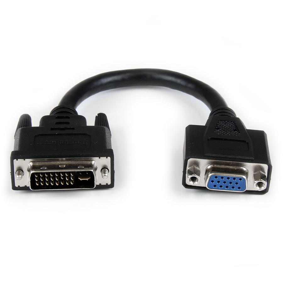 StarTech 8in DVI to VGA Cable Adapter - DVI-I Male to VGA Female