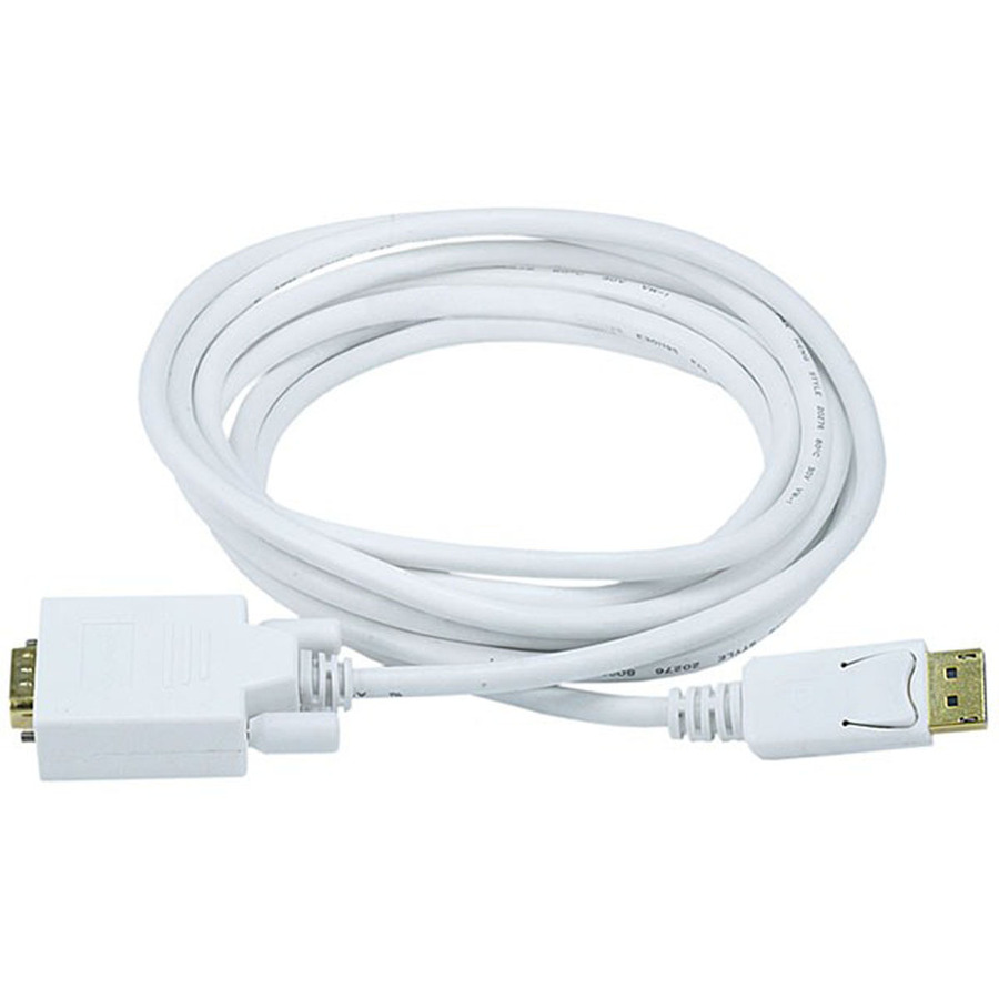 Monoprice 10ft 28AWG DisplayPort to VGA Cable - White