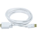 Monoprice 10ft 28AWG DisplayPort to VGA Cable - White