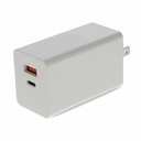 AddOn Wall Charger Dual Port 1X USB-C 3.1 1X USB-A 20V 3A White