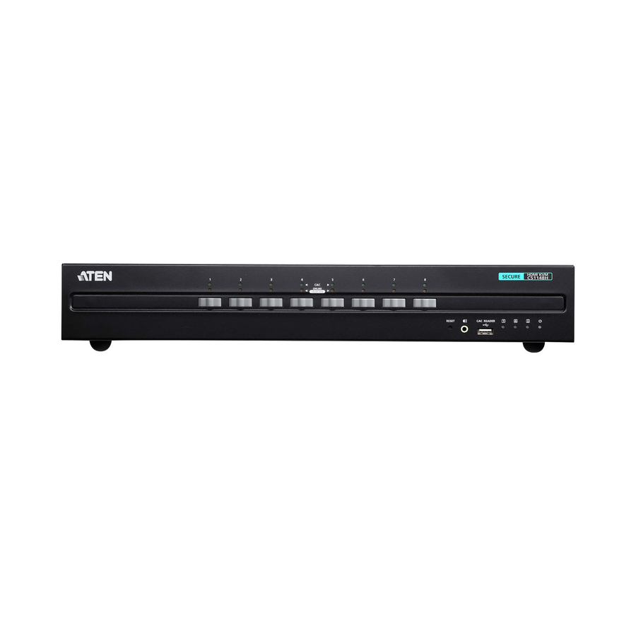 ATEN 8-Port USB HDMI Dual Display Secure KVM Switch (PSS PP v3.0 Compliant)-TAA Compliant