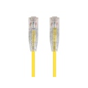 Monoprice SlimRun Cat6 28AWG UTP Ethernet Network Cable, 1ft Yellow
