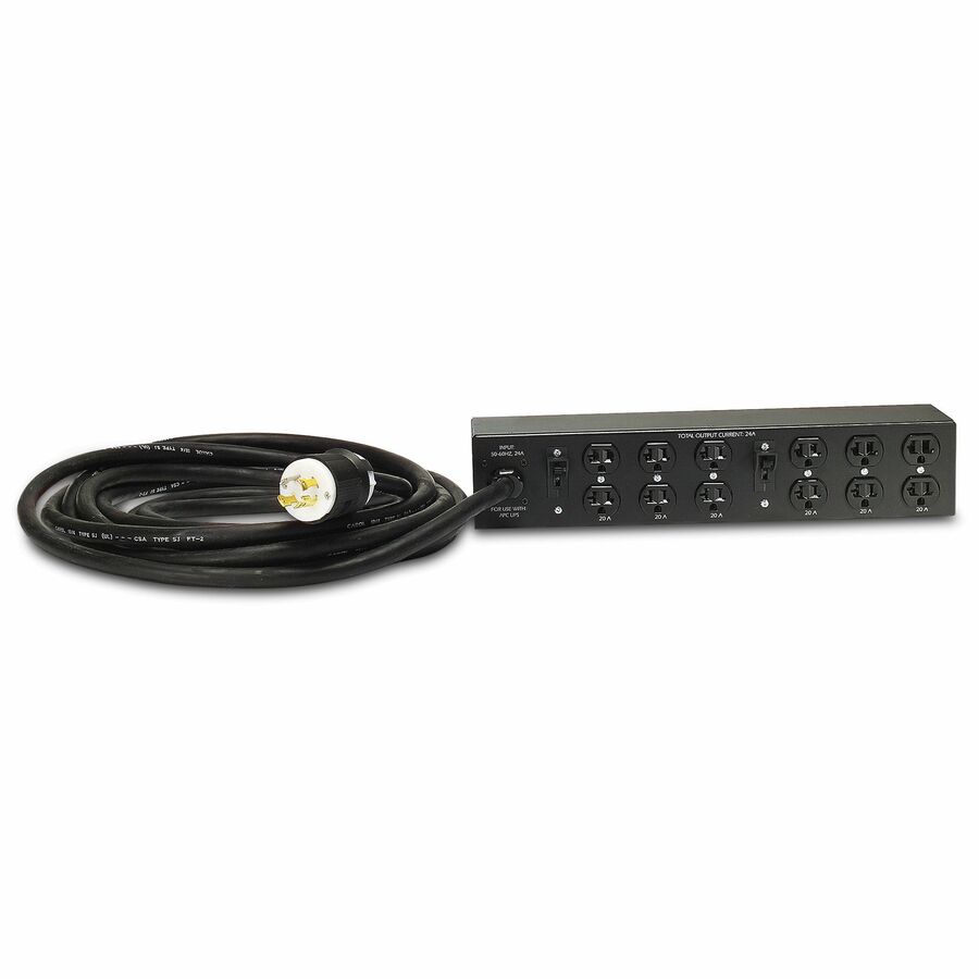 APC NetShelter Basic Rack PDU Extender, 2U, 30A, 120V, 12 NEMA 5-20 outlet