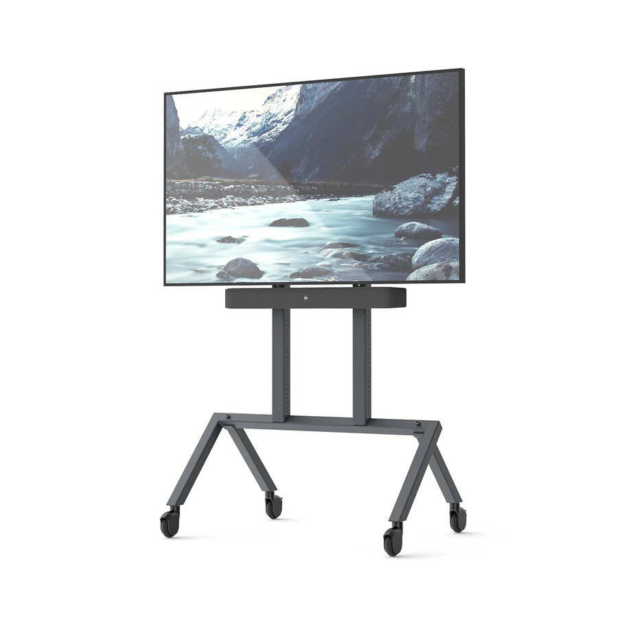 Heckler Design Mounting Bracket for Control Panel, Camera, Speaker, Microphone, iPad, Video Conferencing Touch Controller, Sound Bar Speaker, Video Conference Equipment - Black Gray