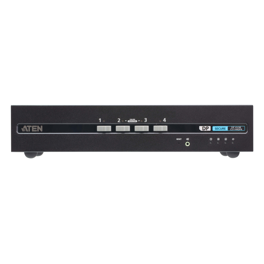 ATEN 4-Port USB DisplayPort Dual Display Secure KVM Switch (PSD PP v4.0 Compliant)