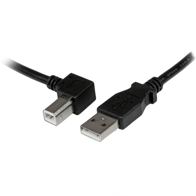 StarTech 1m USB 2.0 A to Left Angle B Cable - M/M