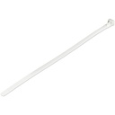 StarTech 10"(25cm) Reusable Cable Ties, 2-1/2"(65mm) Dia. 50lb(22Kg) Tensile Strength, Nylon, In/Outdoor, UL, 100 Pack, White, TAA