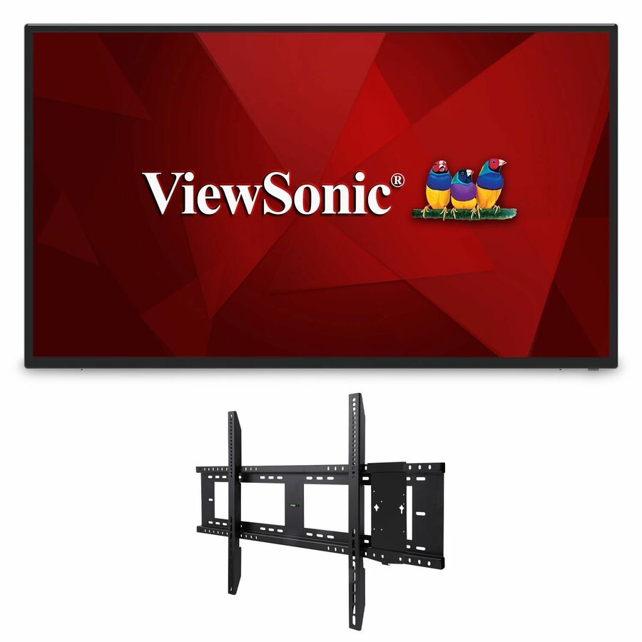 ViewSonic Commercial Display CDE4312-E1 - 43" 4K, 16/7 Operation, Integrated Software and Fixed Wall Mount - 230 cd/m2
