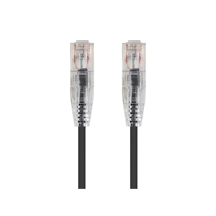 Monoprice SlimRun Cat6 28AWG UTP Ethernet Network Cable, 20ft Black
