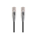 Monoprice SlimRun Cat6 28AWG UTP Ethernet Network Cable, 20ft Black