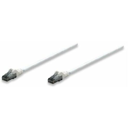 Manhattan Network Cable, Cat6, UTP - 10 ft Category 6 Network Cable for Network Device, Switch, Modem, Router, Patch Panel, Wall Outlet - First End: 1 x RJ-45 Network - Male - Second End: 1 x RJ-45 Network - Male - Patch Cable - Gold Plated Contact - White