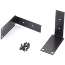 Black Box Rack Mount for KVM Switch - Black - TAA Compliant