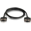 C2G 6ft CMG-Rated DB9 Low Profile Cable F-F - 6 ft Serial Data Transfer Cable for Monitor - First End: 1 x 9-pin DB-9 RS-232 Serial - Female - Second End: 1 x 9-pin DB-9 RS-232 Serial - Female - Shielding - Black