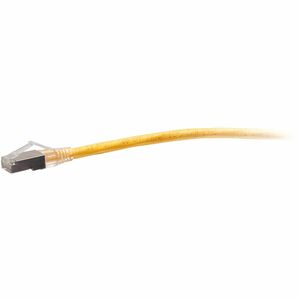 C2G F-Series Cat.6a Patch Network Cable - 10 ft Category 6a Network Cable for Network Device, Network Adapter, Switch, DSL Modem, Patch Panel, Hub, Router - First End: 1 x RJ-45 Network - Male - Second End: 1 x RJ-45 Network - Male - 10 Gbit/s - Patch Cable - Shielding - Gold Plated Contact - Riser - 26 AWG - Yellow - TAA Compliant