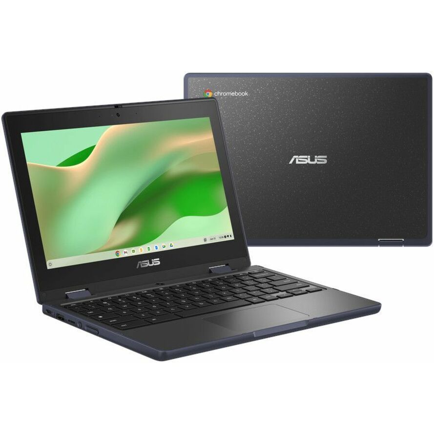 Asus Chromebook CR11 Flip CR1104F CR1104FGA-YZ42T 11.6" Touchscreen Rugged Convertible 2 in 1 Chromebook - HD - Intel N-Series N100 - 4 GB - 32 GB Flash Memory - Mineral Gray