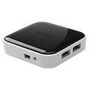 Belkin 4-Port Powered Desktop Hub - USB - Notebook, Desktop, Hard Drive, Smartphone - External - 4 USB Port(s) - 4 USB 2.0 Port(s) - PC, Mac