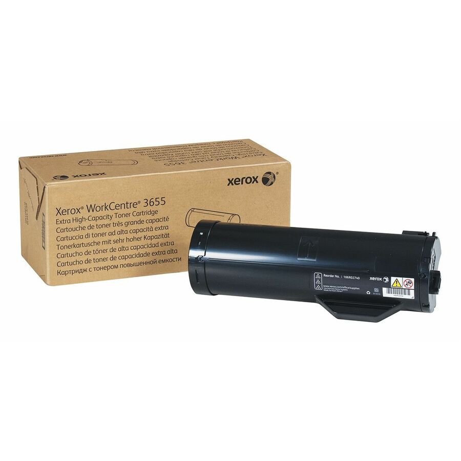 Xerox Genuine WorkCentre® 3655/3655i Black Extra High capacity Toner Cartridge (25900 Pages) - 106R02740