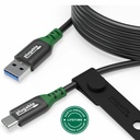 Plugable USB C to USB A Cable, USB 3.2 Gen 2 USB Cables, 3A (15W) Charging USB C Data Cable