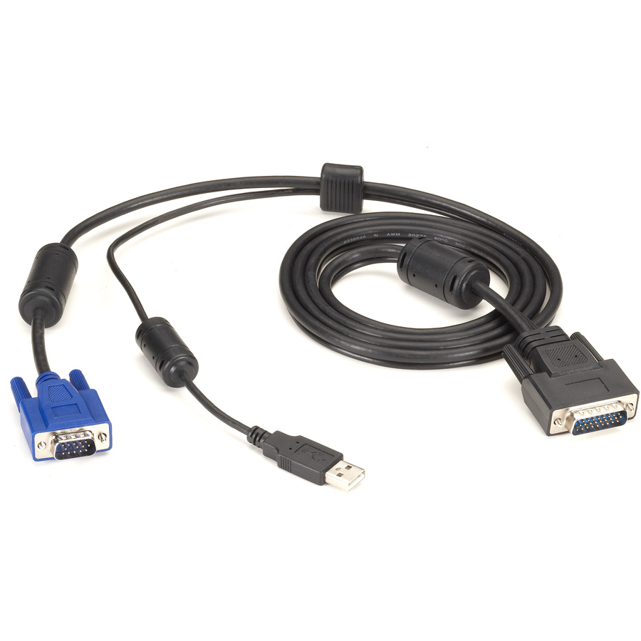 Black Box KVM Switch Cable - VGA and USB to HD26