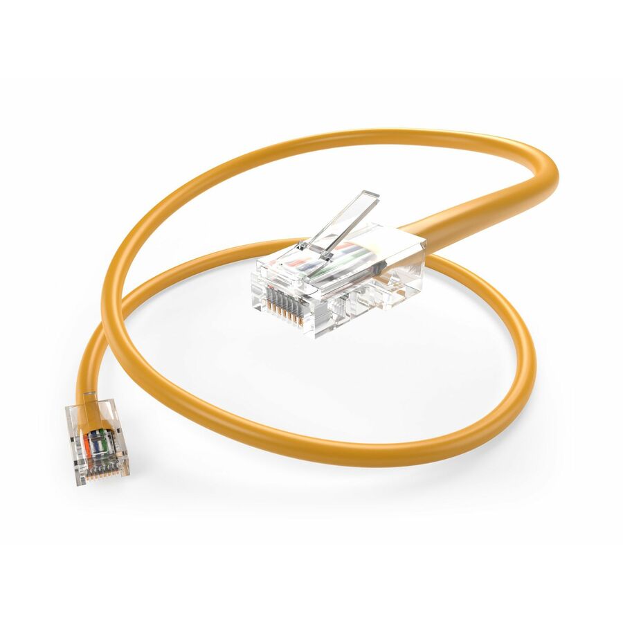 Unirise Cat.5e Patch UTP Network Cable - 4 ft Category 5e Network Cable for Network Device - First End: 1 x RJ-45 Network - Male - Second End: 1 x RJ-45 Network - Male - Patch Cable - Yellow