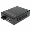 AddOn 10/100/1000Base-TX(RJ-45) to 1000Base-MX(SC) MMF 1310nm 2km IEEE802.3at/48V/1.0A/50W POE Media Converter
